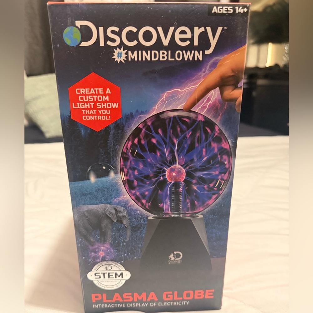 Discovery Purple & Black Plasma Globe Light Sphere